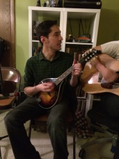 Erick Rivera on mandolin